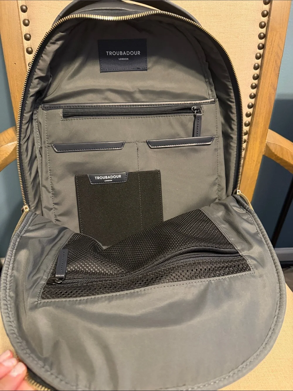 Troubadour Navy Blue “Momentum” Travel Backpack